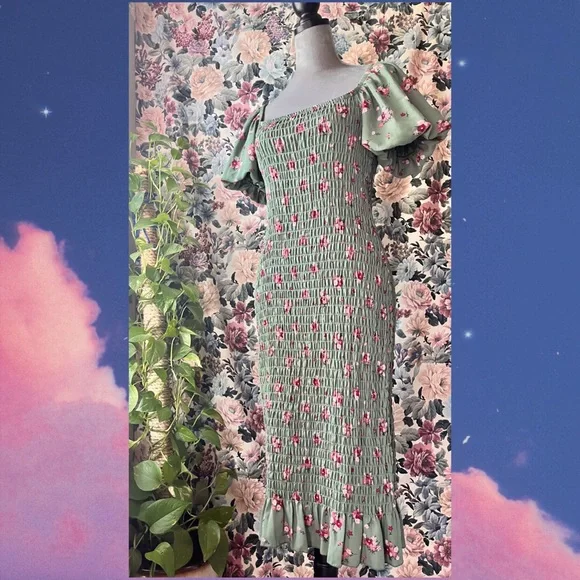 Beautiful TRIXXI green dress - Picture 5 of 12